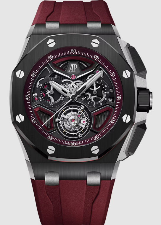 Audemars Piguet ROYAL OAK OFFSHORE SELFWINDING FLYING TOURBILLON CHRONOGRAPH Watch Replica 26622CE.OO.D002CA.03 Audemars Piguet ROYAL OAK OFFSHORE SELFWINDING FLYING TOURBILLON CHRONOGRAPH Watch Replica 26622CE.OO.D002CA.03